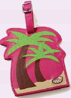 Luggage Tags x 2 - Palm Tree Design - Click Image to Close